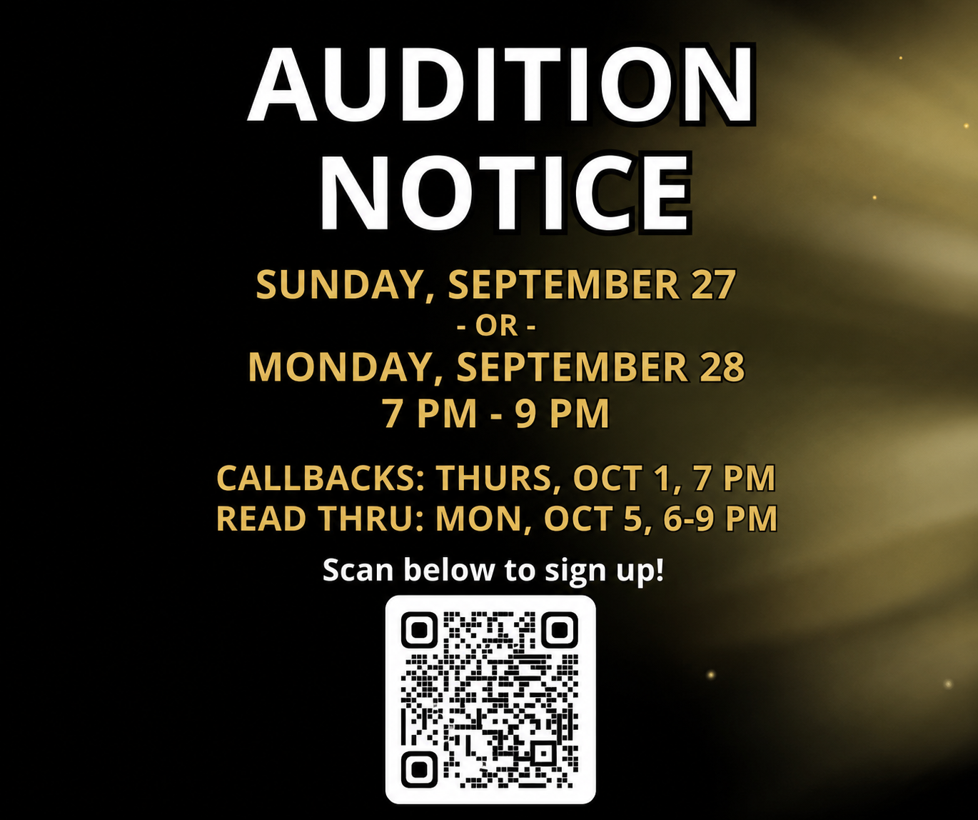 Audition Notice
